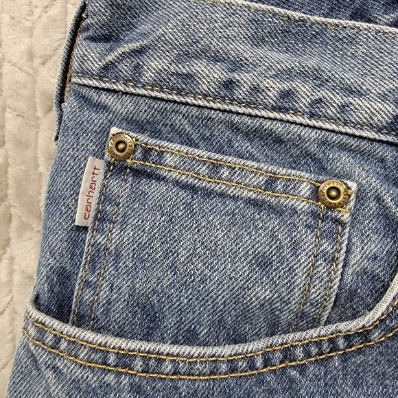 Carhartt Loose Fit Jeans Men's Size 40x30 Blue Straight Medium Wash - Picture 5 of 8